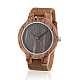 Relojes de pulsera de madera zebrano WACH-H036-04-2