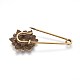 Tibetan Style Alloy Safety Brooches JEWB-WH0008-11AS-2