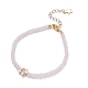 Bracelets en perles de verre imitation jade facettées BJEW-JB05502-01-1