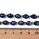 Natürlicher Lapislazuli Perlenstränge&nbsp;G-N342-53-8x6-10-5