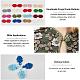 NBEADS 50 Pairs 25 Colors Chinese Closure Buttons BUTT-NB0001-09-4