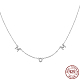 Rhodium Plated 925 Sterling Silver Pendant Necklaces XJ6705-2-1