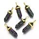 Natural Ruby in Zoisite Double Terminated Pointed Pendants G-G902-B15-1