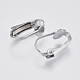 Accessoires de boucles d'oreilles clips à vis en 304 acier inoxydable STAS-F139-055P-2