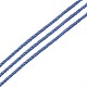 Cordones de hilos de hilo de algodón de nailon redondo teñido ecológico OCOR-L001-821-504-1