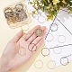 DICOSMETIC 90Pcs 3 Style 316 Surgical & 304 Stainless Steel Wine Glass Charm Rings STAS-DC0002-59-2