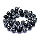 Naturschneeflocke Obsidian Perlen Stränge G-K306-A21-10mm-2