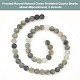 Olycraft 2 brins givrés ronds de perles de quartz rutile vert naturel brins G-OC0004-61A-4