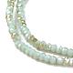 Electroplate Opaque Glass Beads Strands EGLA-J144-HR-B08-3