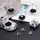Cajas de anillos de plástico transparente chgcraft OBOX-CA0001-004B-5