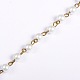 Handarbeit rund Glasperlenketten Perlen für Halsketten Armbänder machen AJEW-JB00035-01-1