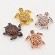 Sienna les micro accessoires de bijoux en laiton ouvrent zircone cubique perles de tortue creuse ZIRC-M019-08-NR-1