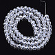 Electroplate Glass Beads Strands X-EGLA-A034-T6mm-A20-2