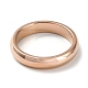 Placcatura ionica (ip) 304 anello da dito semplice a fascia semplice in acciaio inossidabile per donna uomo RJEW-F152-03RG-2