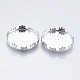 304 Stainless Steel Lace Edge Bezel Cups STAS-I097-061-20MM-1