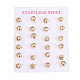 304 Stainless Steel Ear Studs STAS-I113-03G-3