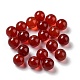 Natural Carnelian Sphere Beads G-P520-15-1
