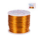 BENECREAT 18 Gauge(1mm) Aluminum Wire 492 FT(150m) Anodized Jewelry Craft Making Beading Floral Colored Aluminum Craft Wire - Gold AW-BC0001-1mm-03-2