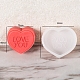 Corazón de silicona diy con moldes de jabón con palabras PW-WG13454-10-1