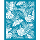 OLYCRAFT 4x5 Inch Birds of Paradise Silk Screen Stencils for Polymer Clay Tropical Plants Clay Stencils Silk Screen Printing Stencils Frangipani Non-Adhesive Mesh Transfer for Earrings Jewelry Making DIY-WH0341-382-1