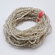 Electroplate Crystal Glass Faceted Cube Beads Strands EGLA-F013-D01-2