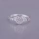 Laiton coeur anneaux zircone cubique de doigts pour les femmes RJEW-BB13066-8-4