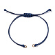 Bracelets coréens tressés en corde de polyester ciré MAK-T010-03G-2