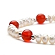 Bracelets de perles de pierres précieuses naturelles BJEW-JB05313-3