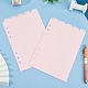 A5 Frosted Plastic Discbound Notebook Index Divider Sheets KY-WH0046-90B-7