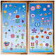 8 Sheets 8 Styles PVC Waterproof Wall Stickers DIY-WH0345-114-1