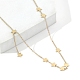 201 colliers pendentifs en acier inoxydable pour femmes NJEW-D055-08G-1
