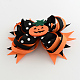 Halloween grosgrain bowknot cocodrilo pinzas para el cabello PHAR-R165-08-1