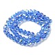 Electroplate Glass Beads Strands GLAA-Q099-E01-01-2