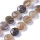 Brins de perles de sunstone noirs naturels G-L492-06B-06B-1