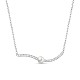 Ожерелья с подвесками из серебра и кубического циркония из стерлингового серебра Tinysand 925 TS-N336-S-1