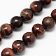 Natural Red Tiger Eye Stone Bead Strands G-R193-08-10mm-1