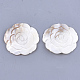 Carved Freshwater Shell Cabochons SHEL-T012-55-1