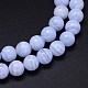 Rangs de perles d'agate en dentelle bleue naturelle de grade aa G-F222-30-4mm-5