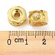 Rack Plating Eco-Friendly Brass Micro Pave Clear Cubic Zirconia Beads KK-M258-05G-3