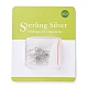 Ganci di orecchini argento puro STER-I005-58P-3