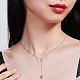 Shegrace 925 collares con colgante de gatito de plata esterlina JN859A-2