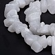 Chapelets de perles de jade blanche naturelle G-F703-02-2
