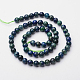Synthetic Chrysocolla and Lapis Lazuli Beads Strands G-O117-02-6mm-2