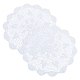 Хлопковые плетеные полые цветочные салфетки AJEW-WH0368-06-1