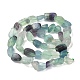 Natürlichen Fluorit Perlen Stränge&nbsp;G-G018-62D-4