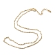 Laiton colliers de chaîne de lien NJEW-K123-03G-2