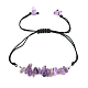 Braccialetti di perline in ametista naturale&nbsp;PW-WG14195-08-1