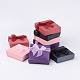 バレンタインデーのギフトボックス厚紙ブレスレット箱をパッケージ化  ミックスカラー  約9センチ幅  9センチの長さ  高さ2.7センチ X-BC148-2