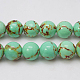 Chapelets de perles en turquoise synthétique X-TURQ-H038-8mm-XXS10-2