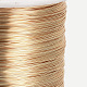 ジュエリー製作用丸銅線  ライトゴールド  26ゲージ  0.4mm  約2952.75フィート（900m）/ロール CWIR-Q005-0.4mm-03-3